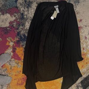 Black Sheer Cardigan